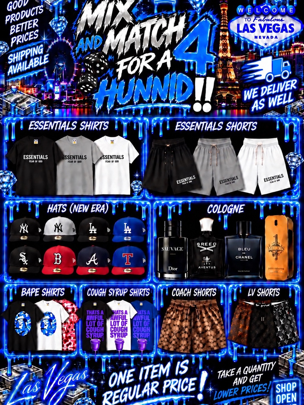Essentials Men’s Black, Gray & White Logo Hybrid Shorts